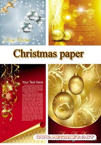 Christmas paper / vector