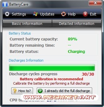 BatteryCare 0.9.8.3 ML Rus