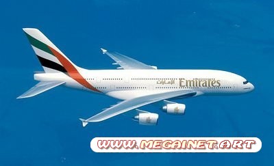 Cалон бизнес-класса самолета Airbus A340-500. Авиакомпания «Emirates»