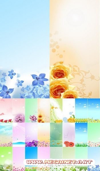 30 Floral Banners ( PSD )