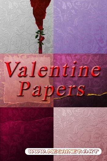 Исходники для фотошопа - Valentine Papers