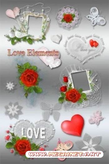 Клипарт PNG - Love Elements