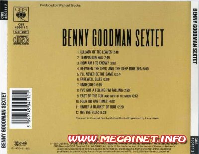 Benny Goodman - Benny Goodman Sextet (1987)