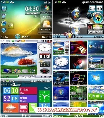 Темы для Nokia s40 - Стиль Windows ( 320x240 )