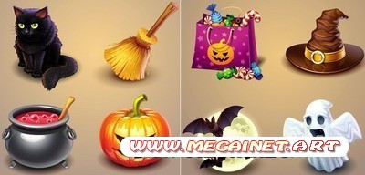 Векторные иконки - Halloween