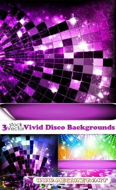 Векторные фоны - Vivid Disco Backgrounds