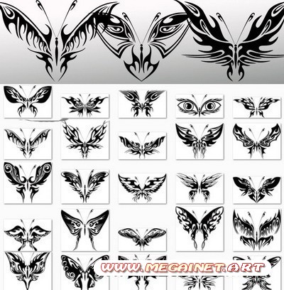 Татуировки для девушек - Бабочки